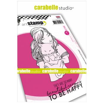 Carabelle Studio - Cling Stamp Art - Beautiful reasons happ - Stempel