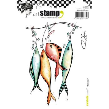 Carabelle Studio - Cling Stamp Art - Fisch - Stempel
