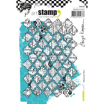 Carabelle Studio - Cling Stamp Art -  Moroccan Tiles - Stempel