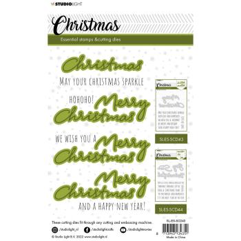 Studio Light -  Stempel mit Stanze Christmas Sentiments