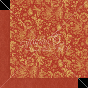 Graphic 45 "Warm Wishes" 12x12" Patterns & Solid Pad