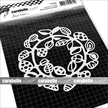 Carabelle Studio - Stencil - Mini Leaves Wreath  - Schablone