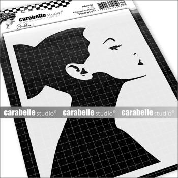 Carabelle Studio - Stencil - Portrait nr.1 - Schablone
