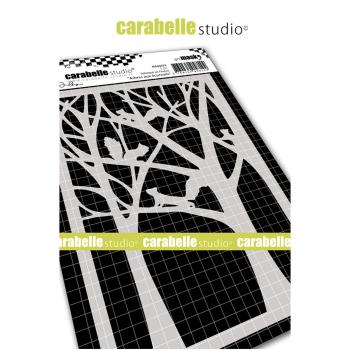 Carabelle Studio - Stencil - Squirrel trees - Schablone