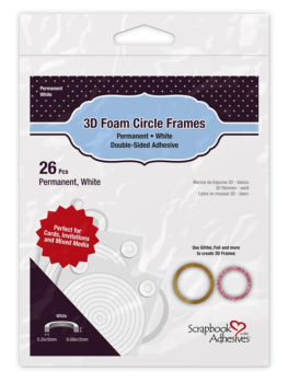 Scrapbook Adhesives - 3D Foam Circle Frames   - Schaumklebeband Rahmen