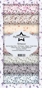 Paper Favourites - "  Terrazzo  " - Slim Paper Pack - 3x8 Inch 