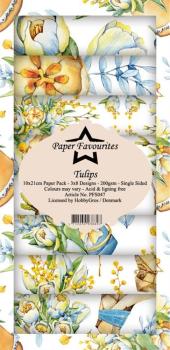 Paper Favourites - "  Tulips  " - Slim Paper Pack - 3x8 Inch 