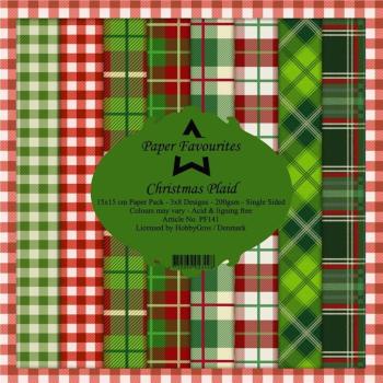 Paper Favourites - " Christmas Plaid " - Paper Pack - 6x6 Inch