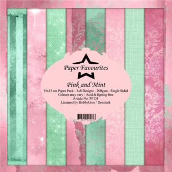 Paper Favourites - "  Pink and Mint  " - Paper Pack - 6x6 Inch