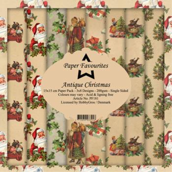 Paper Favourites - "  Antique Christmas  " - Paper Pack - 6x6 Inch