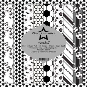 Paper Favourites - "  Football  " - Paper Pack - 6x6 Inch