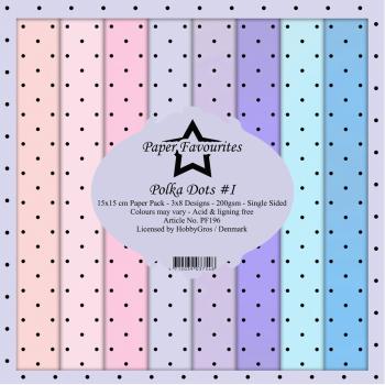 Paper Favourites - "  Polka Dots #1  " - Paper Pack - 6x6 Inch