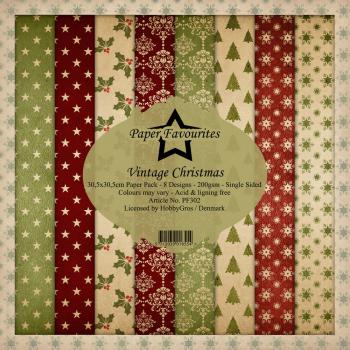 Paper Favourites - "  Vintage Christmas  " - Paper Pack - 12x12 Inch