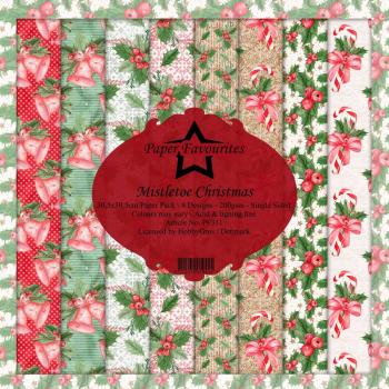 Paper Favourites - "  Mistletoe Christmas  " - Paper Pack - 12x12 Inch