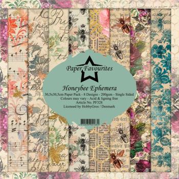 Paper Favourites - "  Honeybee Ephemera  " - Paper Pack - 12x12 Inch