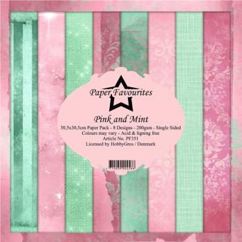 Paper Favourites - "  Pink and Mint  " - Paper Pack - 12x12 Inch