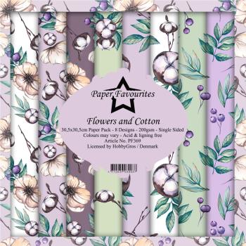 Paper Favourites - "  Flowers and Cotton  " - Paper Pack - 12x12 Inch