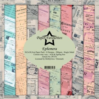 Paper Favourites - "  Ephemera  " - Paper Pack - 12x12 Inch