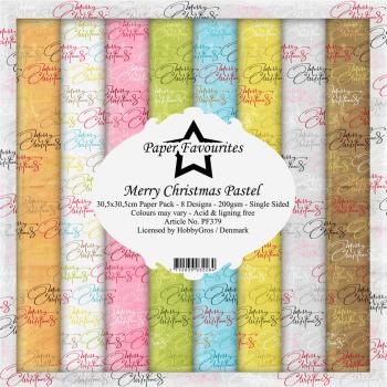 Paper Favourites - "  Merry Christmas Pastel  " - Paper Pack - 12x12 Inch