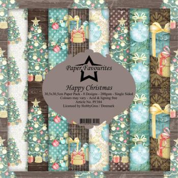 Paper Favourites - "  Happy Christmas  " - Paper Pack - 12x12 Inch