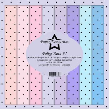 Paper Favourites - "  Polka Dots #1  " - Paper Pack - 12x12 Inch