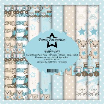Paper Favourites - "  Baby Boy  " - Paper Pack - 12x12 Inch