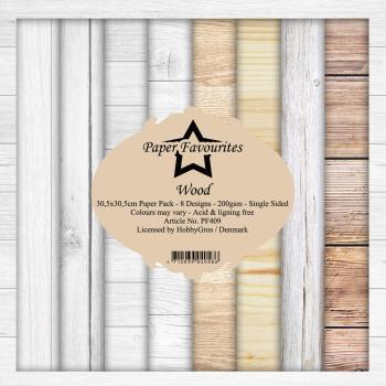Paper Favourites - "  Wood  " - Paper Pack - 12x12 Inch