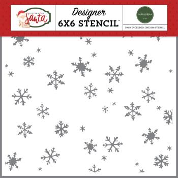 Carta Bella - Stencil 6x6" - "Christmas Day Snowfall" - Schablone