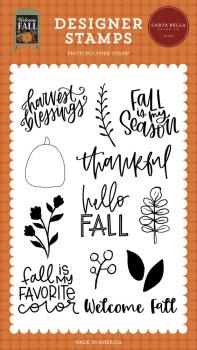 Carta Bella - Clear Stamp - "Harvest Blessings" - Stempelset