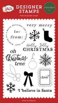 Carta Bella - Clear Stamp - "I Believe In Santa" - Stempelset