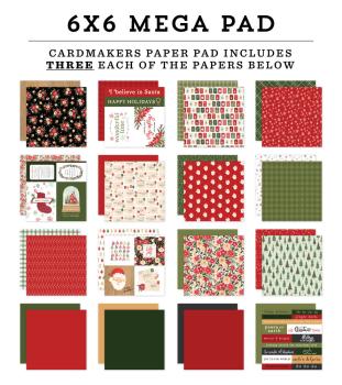 Carta Bella - Cardmakers Mega Pad 6x6" - "Letters To Santa" - Paper Pack 