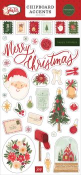 Carta Bella - Chipboard - "Letters To Santa " - Sticker