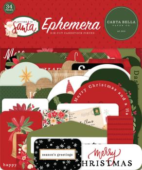 Carta Bella - Ephemera - "Letters To Santa" - Stanzteile