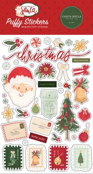 Carta Bella  - Puffy Stickers - "Letters To Santa" - Aufkleber
