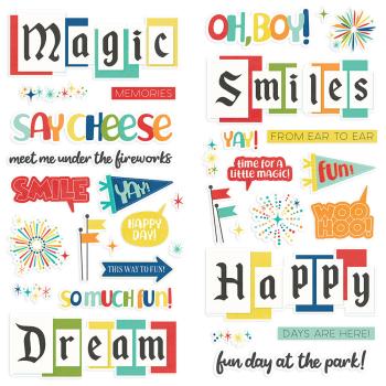 Simple Stories -  Say Cheese At The Park  - Foam Stickers 