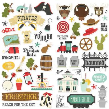 Simple Stories -  Say Cheese Frontier At The Park  - Foam Stickers 