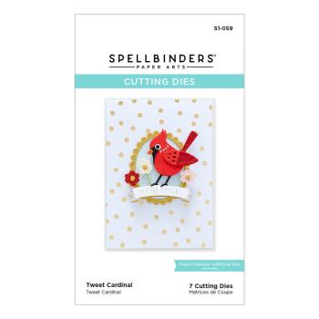 Spellbinders Dies "Tweet Cardinal Etched" Stanzschablonen