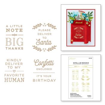 Spellbinders Hotfoil Plate - "All-Occasion Mailbox Greetings "