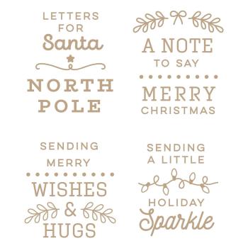 Spellbinders Hotfoil Plate - "Christmas Mailbox Greetings "