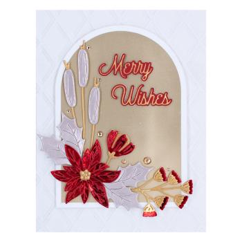 Spellbinders Hotfoil Plate - Merry Glimmer Sentiments 