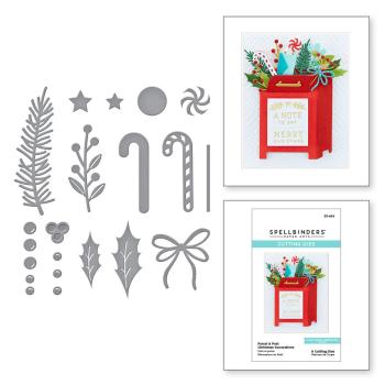 Spellbinders Dies "Parcel & Post Christmas Decorations Etched" Stanzschablonen