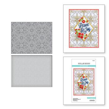 Spellbinders Dies "Petal Diamond Background Etched" Stanzschablonen