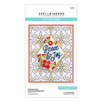 Spellbinders Dies "Petal Diamond Background Etched" Stanzschablonen