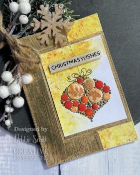 Woodware - Clear Stamps - Big Bubble Bauble Festive Duo  - Stempel 