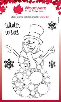 Woodware - Clear Stamps - Big Bubble Snowman  - Stempel 