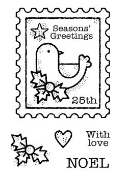 Woodware - Clear Stamps - Bird Post  - Stempel 