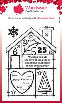 Woodware - Clear Stamps - Christmas House  - Stempel 