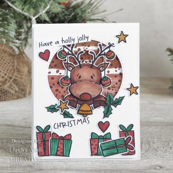 Woodware - Clear Stamps - Festive Rudolph  - Stempel 