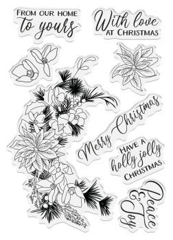 Crafters Companion - Poinsettia Delight - Clear Stamps