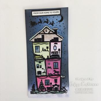 Creative Expressions - Rubber Stamp -  Christmas Town - Gummistempel